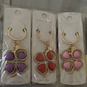 Shamrock Blingy Bag Charm Trio NIP